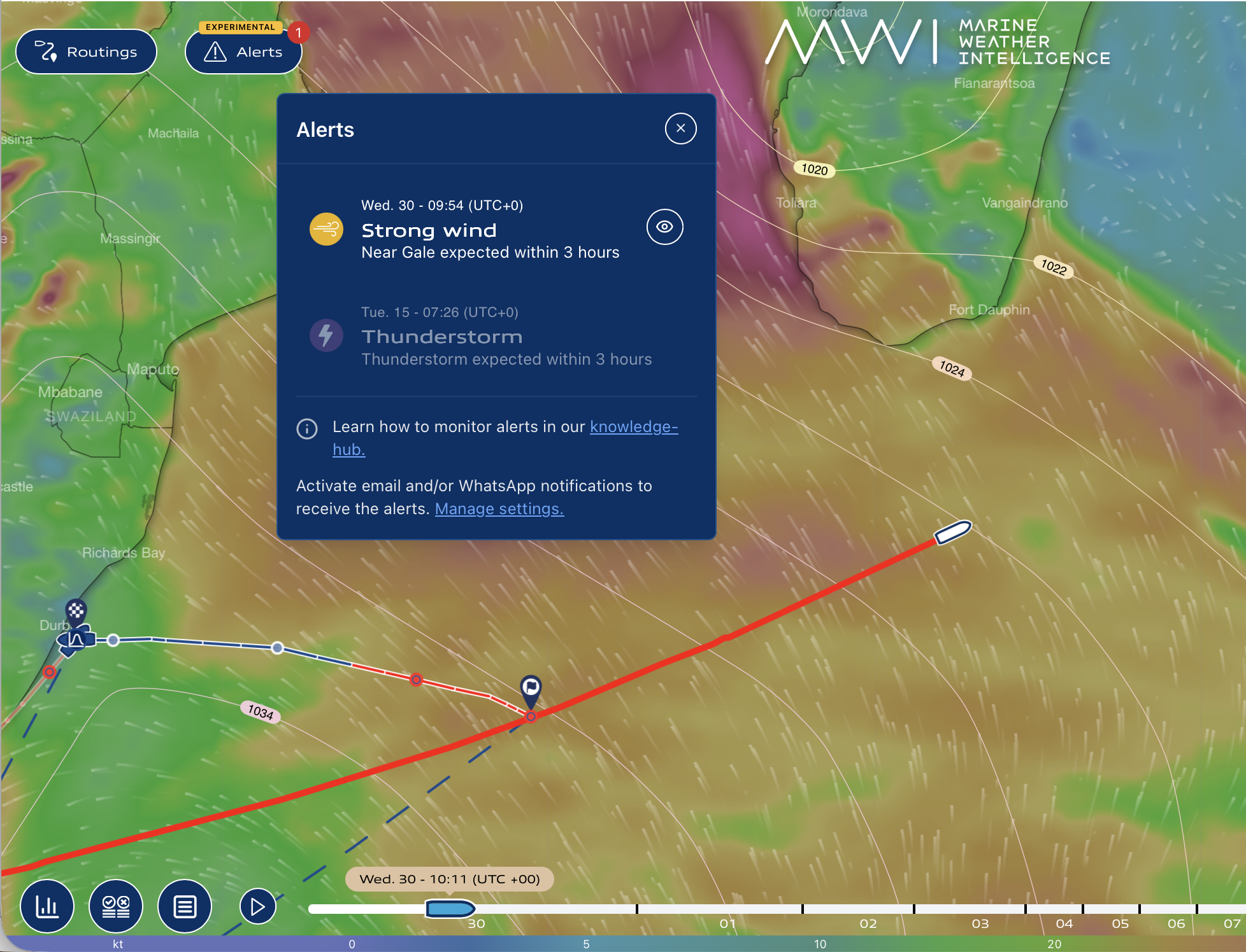 strong wind alerts